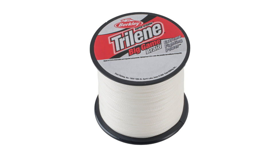 Berkley Trilene Big Game Braid Line, 65lb, Crystal, 0.015 in/0.38 mm, 1606120