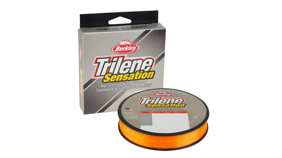 Berkley Trilene Sensation Filler Spool, 0.014in/0.35mm, 14lb/6.3kg, 330yd/301m, Blaze Orange, 0.014 in/0.35 mm, 1554086
