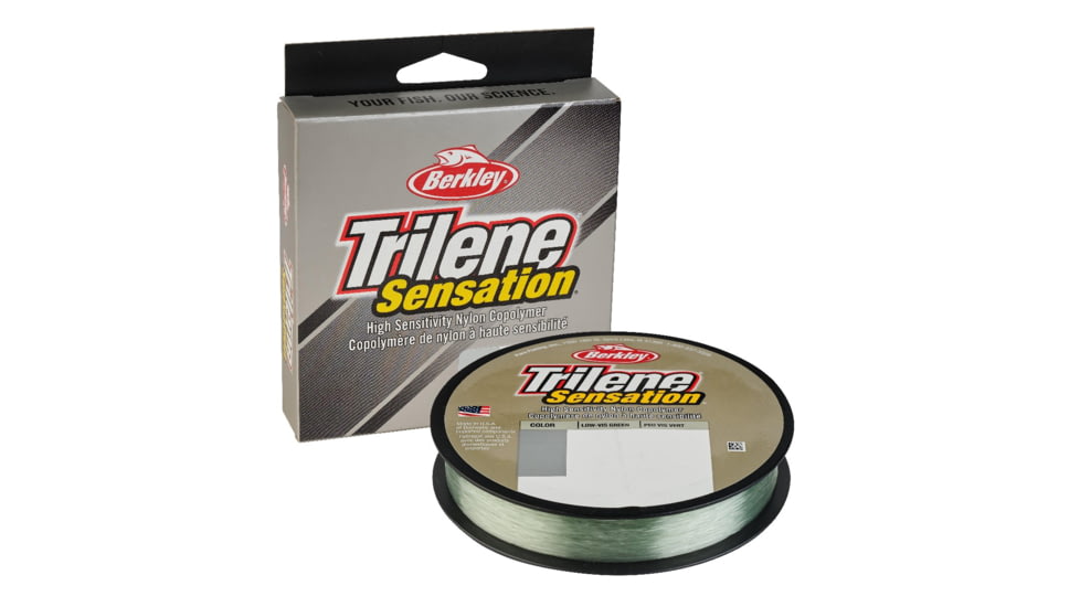 Berkley Trilene Sensation Filler Spool, 0.014in/0.35mm, 14lb/6.3kg, 330yd/301m, Low-Vis Green, 0.014 in/0.35 mm, 1554111