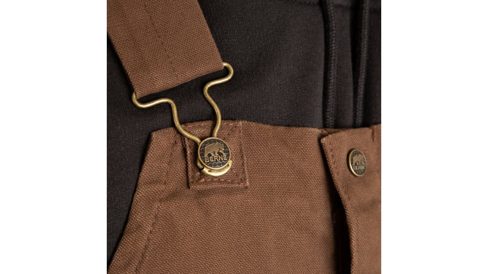 Berne Highland Washed Insulated Bib Overall - Mens, Bark, 6XL, B377BBR680
