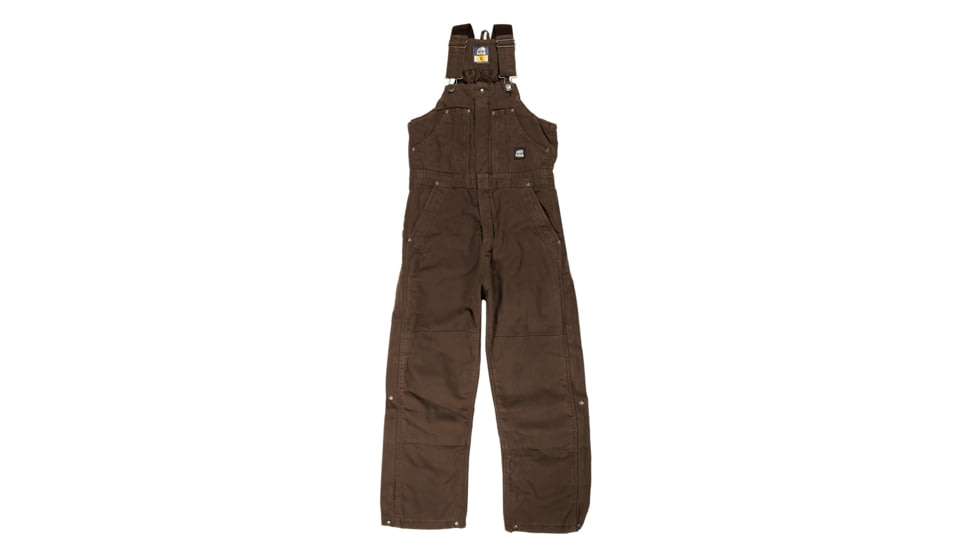 Berne Highland Washed Insulated Bib Overall - Mens, Bark, 6XL, B377BBR680