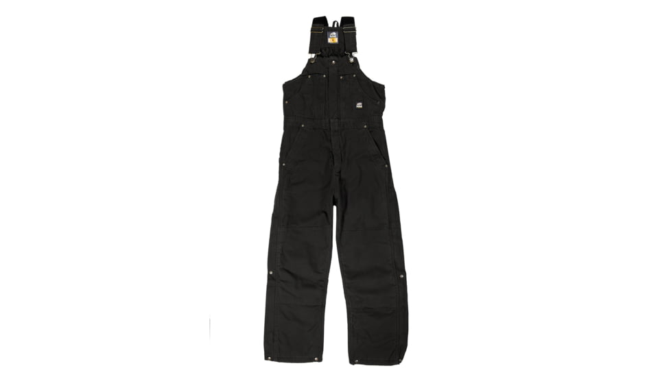 Berne Highland Washed Insulated Bib Overall - Mens, Black, 6XL, B377BKR680