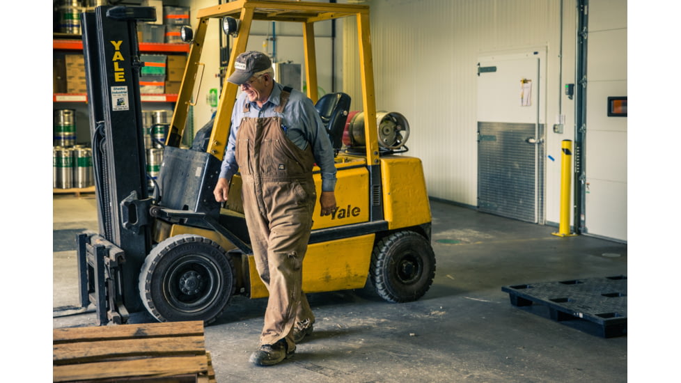 Berne Highland Washed Insulated Bib Overall - Mens, Olive Duck, 5XL Tall, B377ODT640