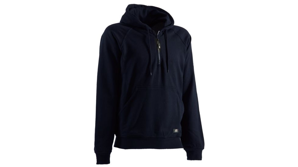 Berne Quarter-Zip Hooded Sweatshirt - Mens, Navy, Medium SP350NVT400