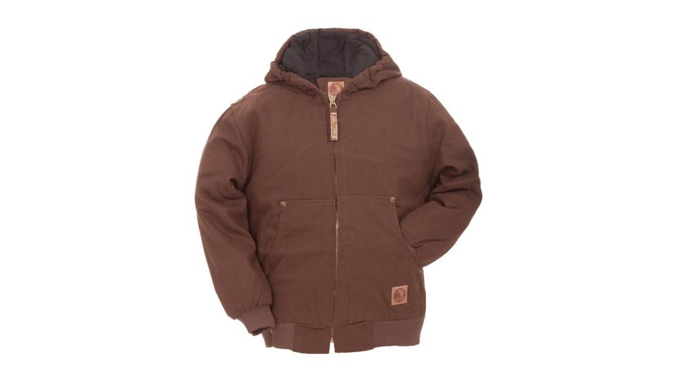 Berne Youth Washed Hooded Jacket, Bark, Large BHJ52BBR440