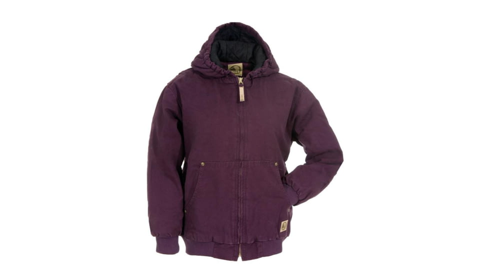 Berne Youth Washed Hooded Jacket, Plum, Medium BHJ52PLMR400