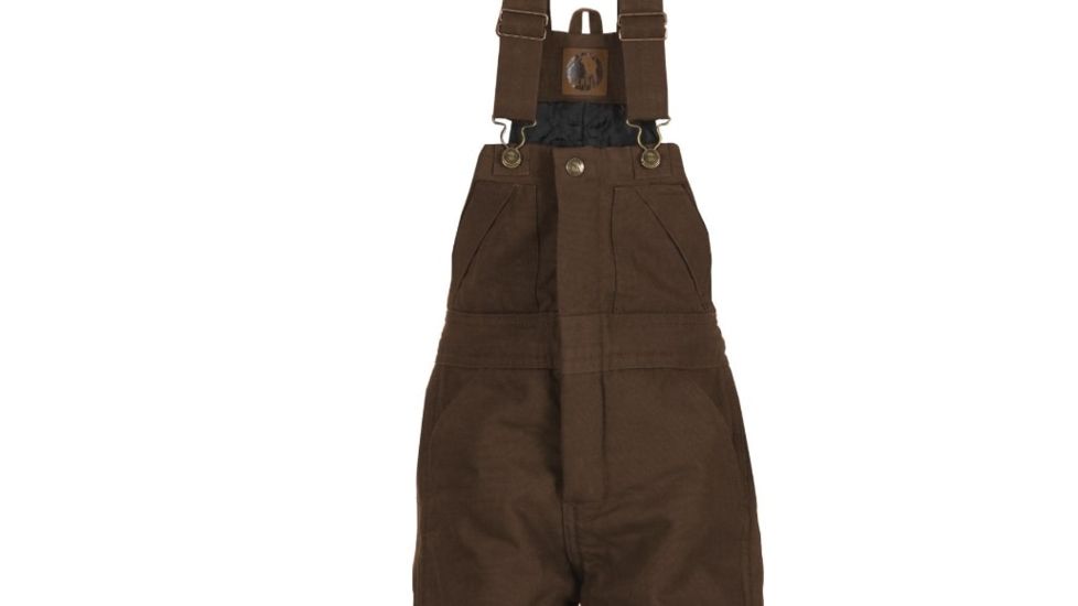 Berne Youth Washed Insulated Bib Overall, Bark, Large, Regular, 92021183466