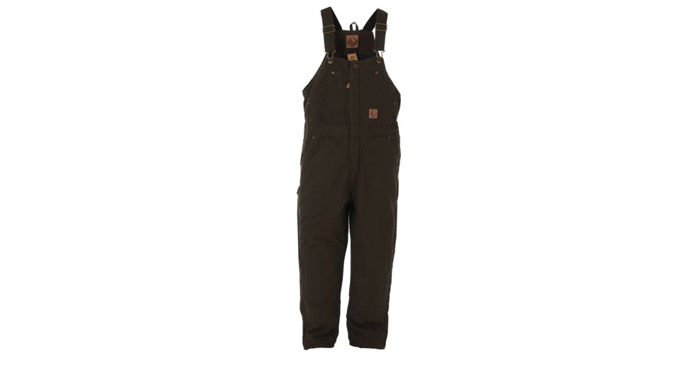 Berne Youth Washed Insulated Bib Overall, Olive Duck, Extra Small BB21ODR320