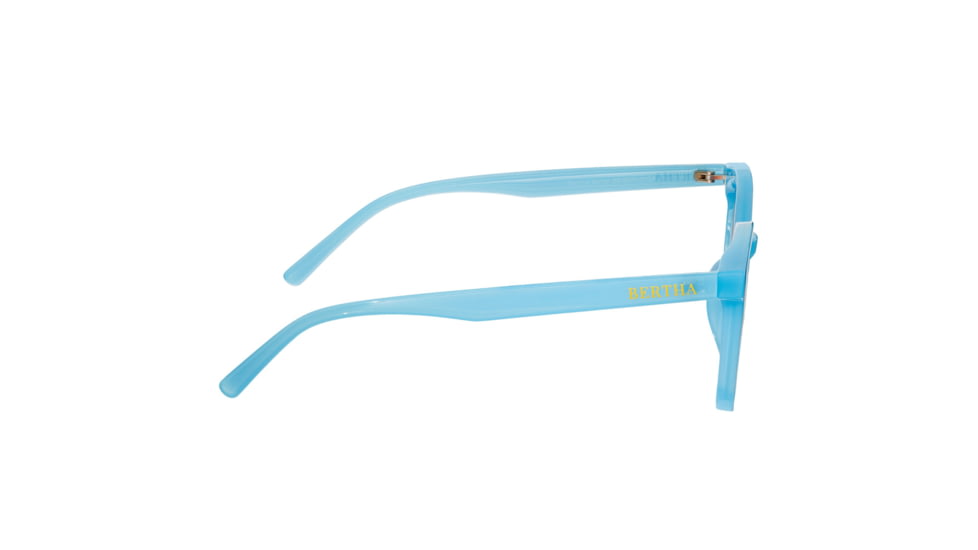 Bertha Betty Polarized Sunglasses - Womens, Light Blue Frame, Orange Lens, Light Blue/Orange, One Size, BRSBR051C5
