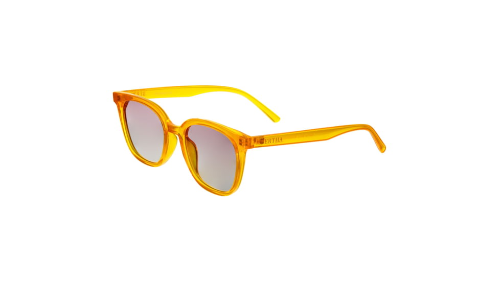 Bertha Betty Polarized Sunglasses - Womens, Yellow Frame, Pink Lens, Yellow/Pink, One Size, BRSBR051C6