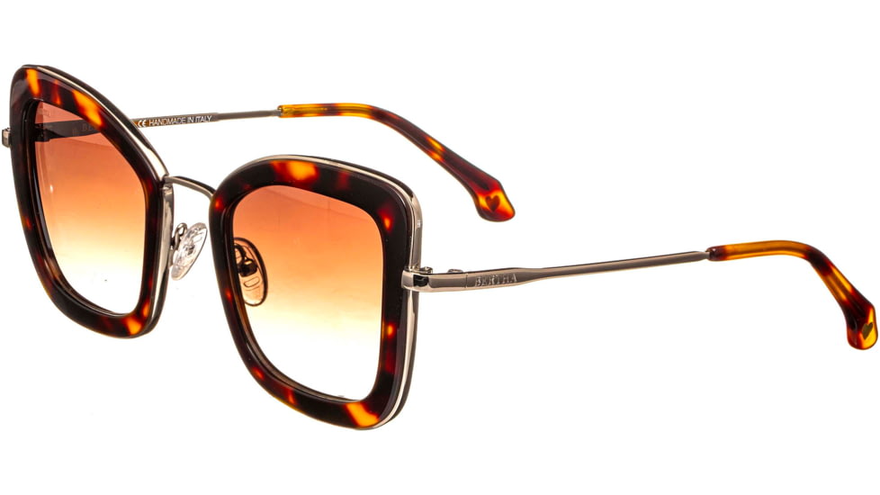 Bertha Delphine Handmade in Italy Sunglass - Womens, Tortoise, One Size, BRSIT108-2