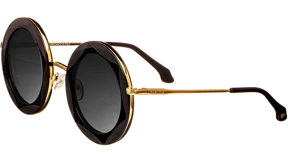 Bertha Jimi Handmade in Italy Sunglass - Womens, Black, One Size, BRSIT107-1