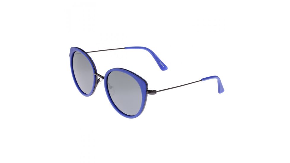 Bertha Sasha Polarized Sunglasses, Black/Black, One Size, BRSBR030BK