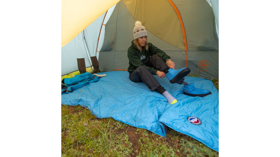 Big Agnes Why Not Picnic Blanket, Cendre Blue/Asphalt, 55x85, BWNPB5525