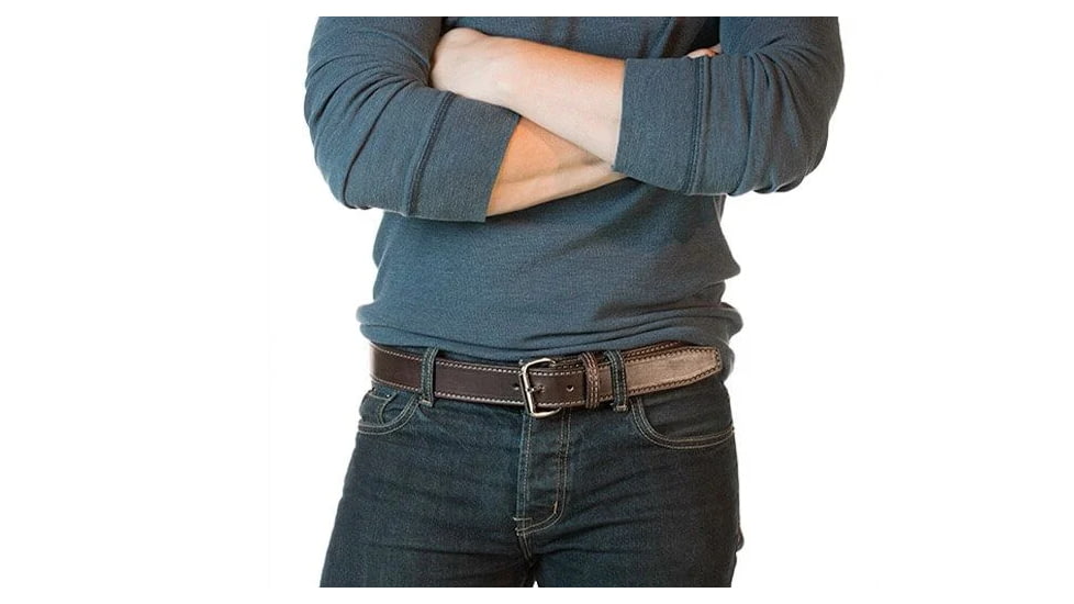 Bigfoot Gun Belts Gun Belt 14oz - 42 Inch - Brown - Stainless Steel - GB14-42-BR-SS