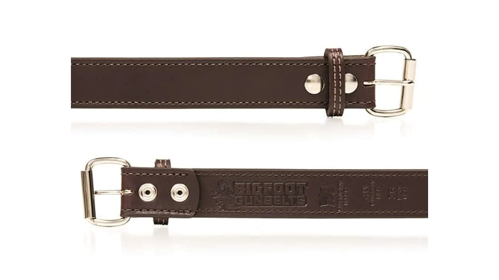 Bigfoot Gun Belts Gun Belt 14oz - 42 Inch - Brown - Stainless Steel - GB14-42-BR-SS