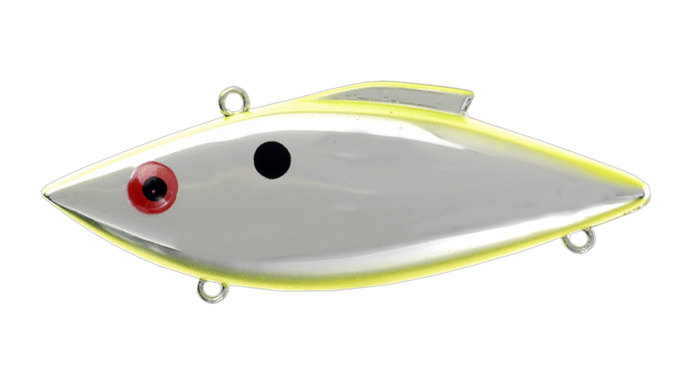 Bill Lewis Rat-L-Trap Hard Bait, Chrome/Chartreuse - Saltwater, 1/2 oz, BLF-RT141S
