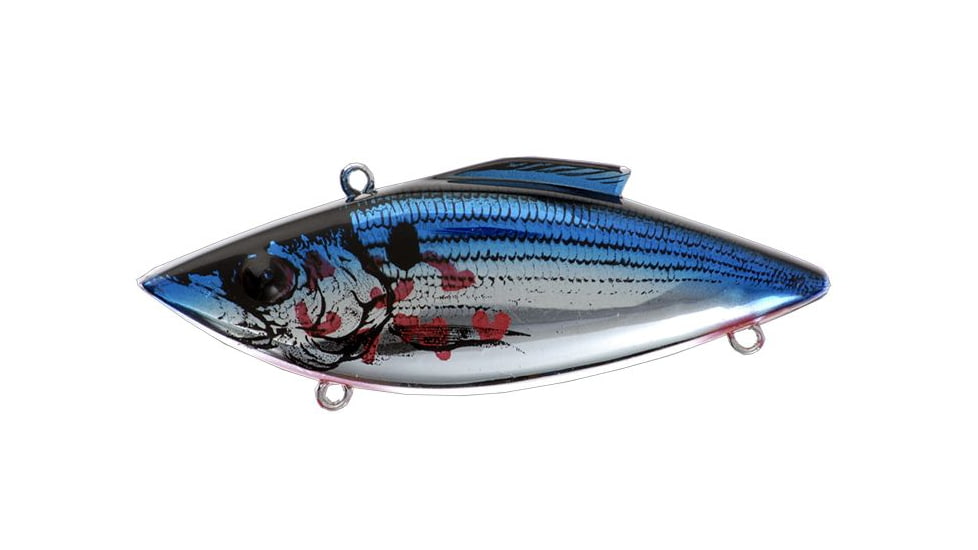 Bill Lewis Mag-Trap Hard Bait, Chrome Blue Bleeding Shad, 3/4 oz, BLF-MG372