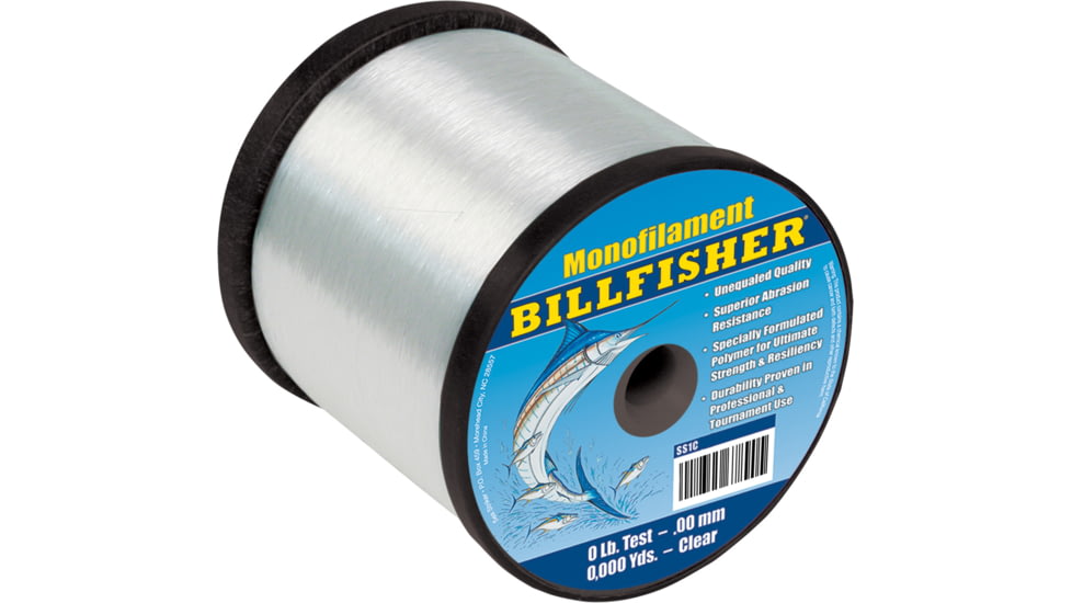 Billfisher Bulk Mono 1lb Spool 80lb 680yd Clear, SS1C-80