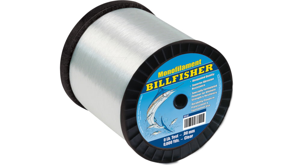 Billfisher Bulk Mono 4lb Spool 20lb 13600yd clear, SS4C-20