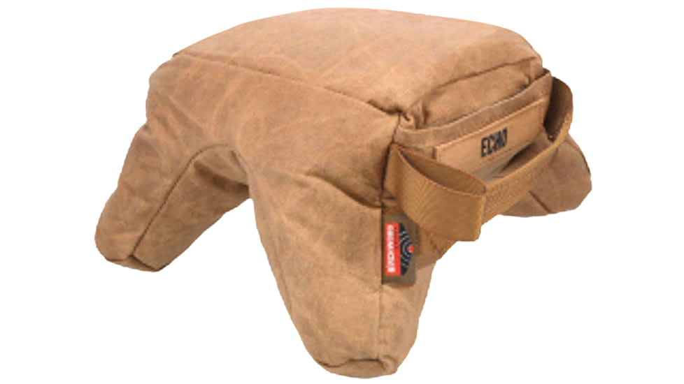 Birchwood Casey Steady-Shot Echo Bag Heavyweight Prefilled Tan Wax Canvas Front and Rear Bag, BC-BAG-SSEU