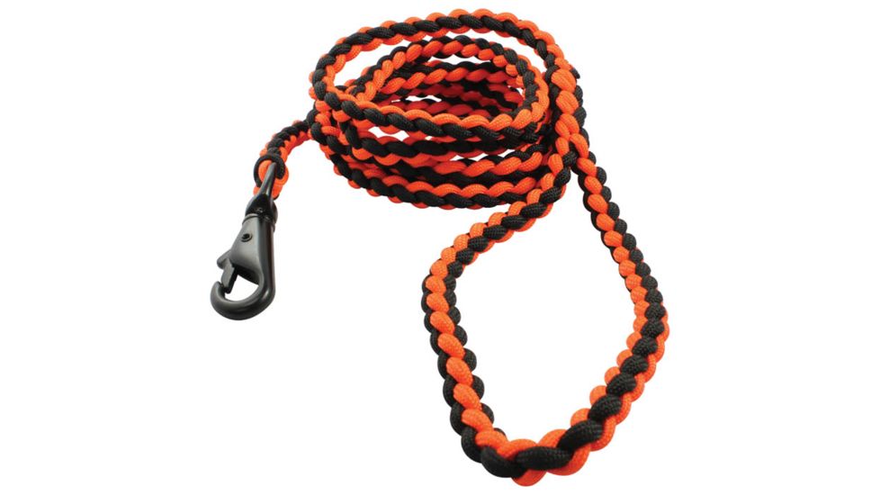 Bison Survival Dog Lead 6ft Org/blk 19DL ORB L