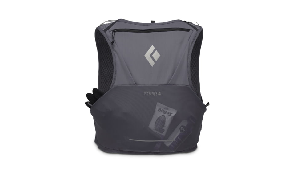 Black Diamond Distance 4 Hydration Vest, Carbon, Large, BD6800300003LRG1