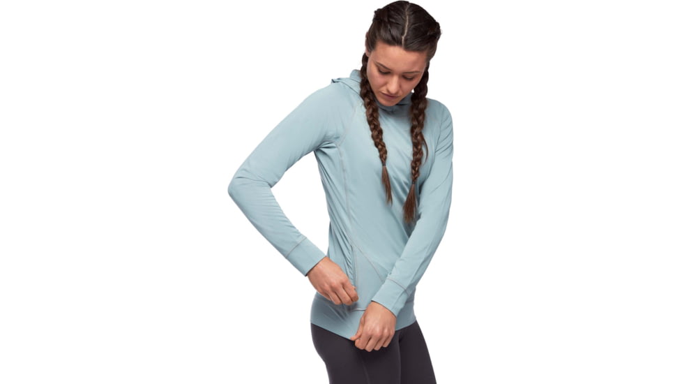 Black Diamond Alpenglow Hoody - Womens, Blue Ash, Large, AP7520804006LRG1