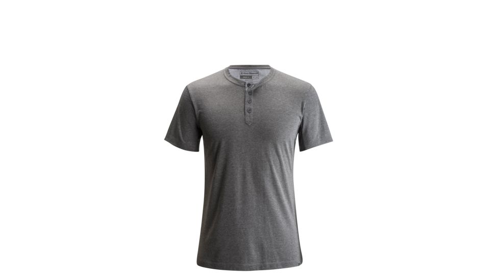 Black Diamond Attitude Tee - Mens, Granite, Small APJ9UI025SML1