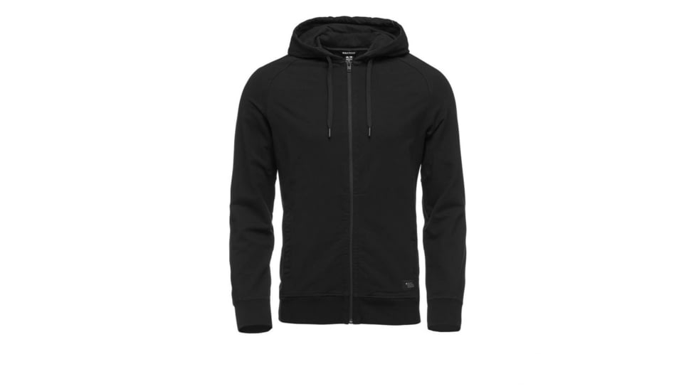 Black Diamond Basis Full Zip Hoodie - Mens, Black, Extra Large, AP7522800002XLG1