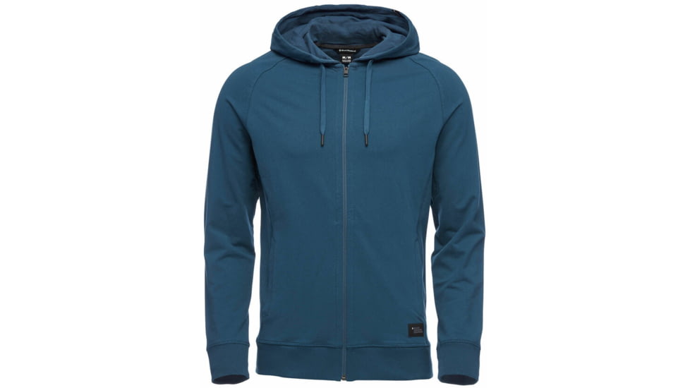 Black Diamond Basis Full Zip Hoodie - Mens, Midnight, Extra Large, AP7522804017XLG1