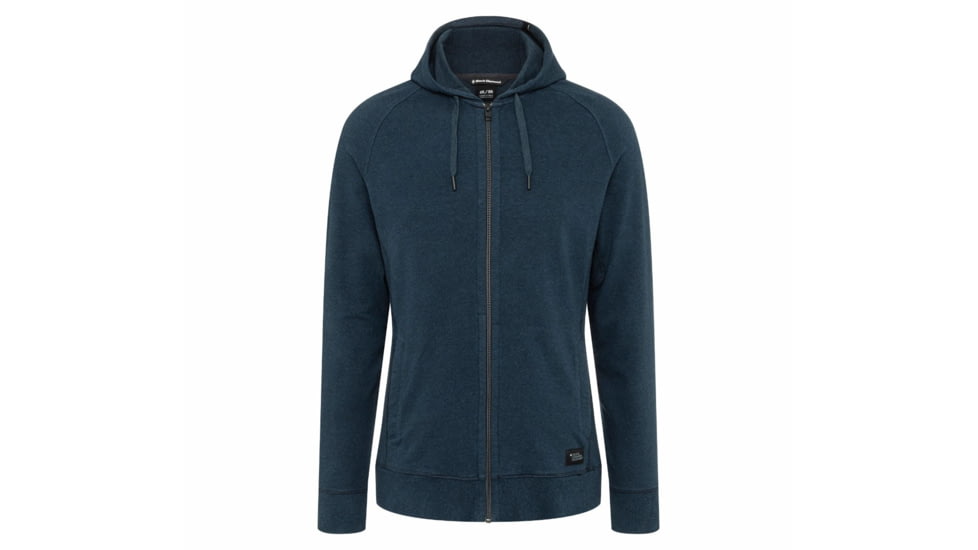 Black Diamond Basis Full Zip Hoody - Mens, Eclipse Heather, Extra Large, AP7522805009XLG1