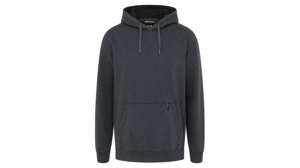 Black Diamond Basis Pullover Hoody - Mens, Black Heather, Medium, AP7522820062MED1