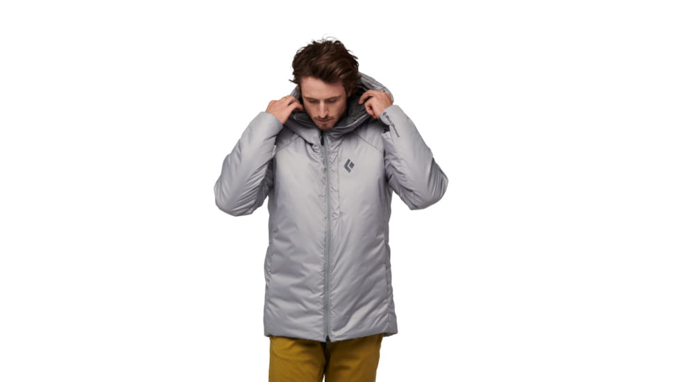 Black Diamond Belay Parka - Mens, Pewter, Large, AP7440051016LRG1
