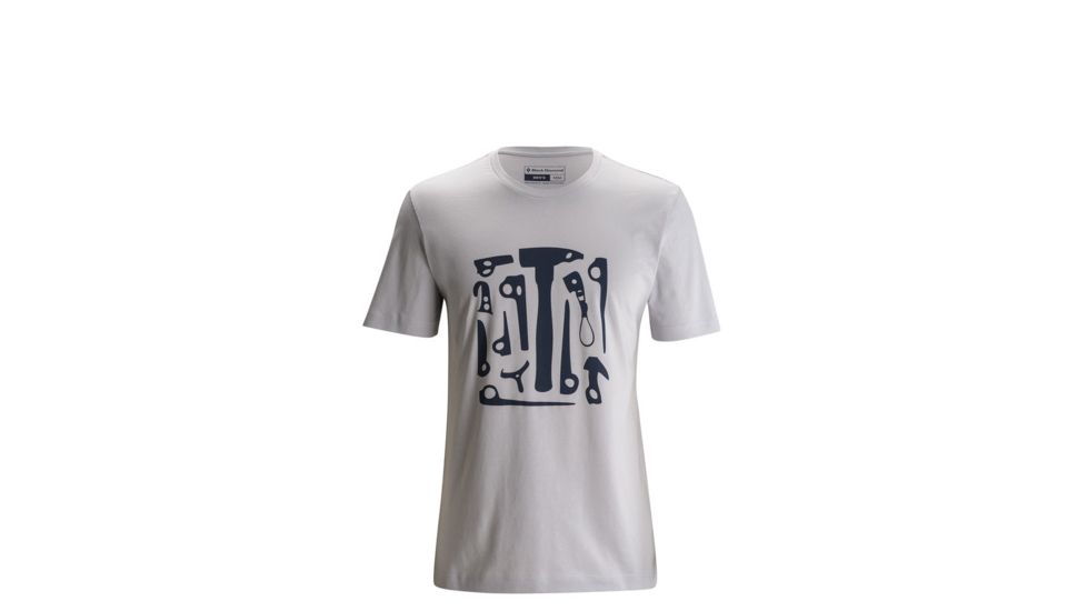 Black Diamond Big Wall Tool Short Sleeve Tee Shirt - Men's, Aluminum, Small APS640110SML1