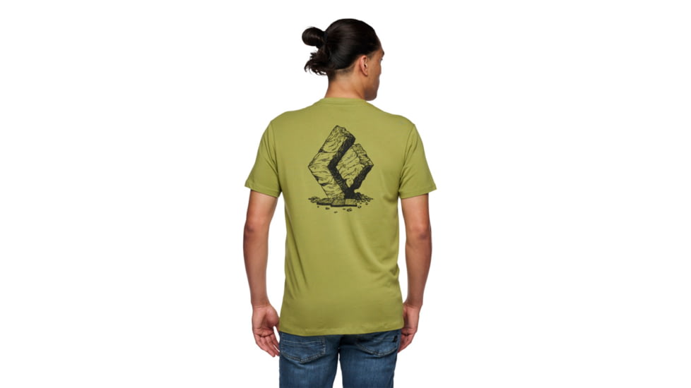 Black Diamond Boulder Short Sleeve T-Shirt - Mens, Camp Green, Medium, AP7524043039MED1