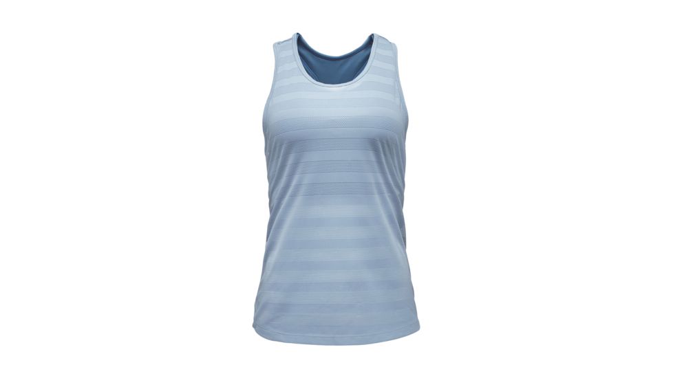 Black Diamond Campus Womens Tank Top, Stone Blue/Blue Steel, Extra Small, APJ791457XSM1