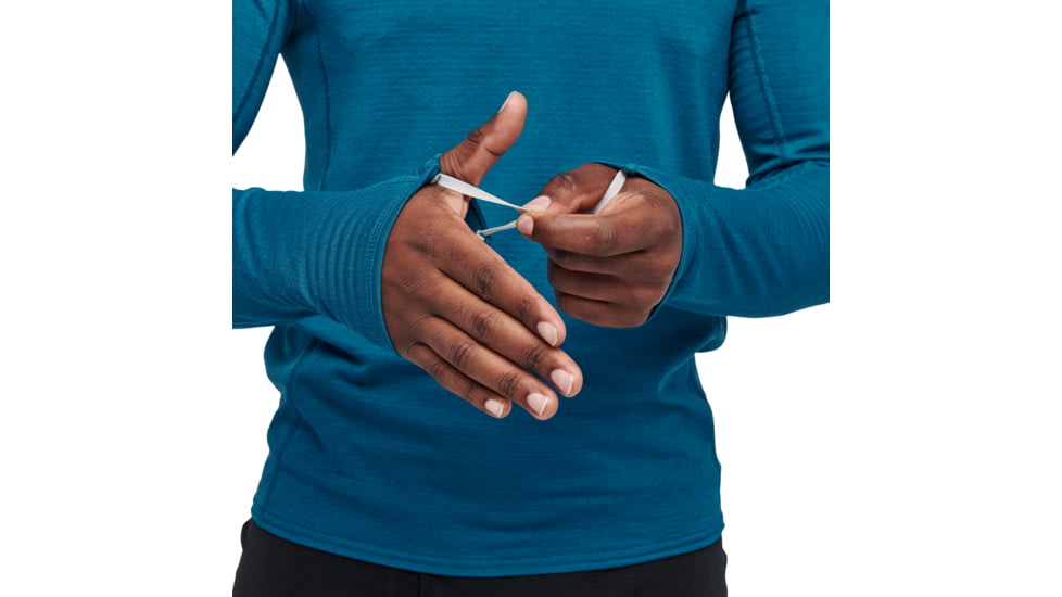 Black Diamond Coefficient LT Crew - Mens, Kingfisher, Small, AP7600254015SML1