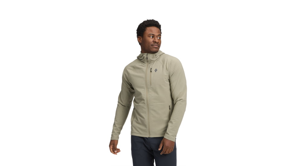 Black Diamond Coefficient Storm Full Zip Hoody - Mens, Pine Smoke, Extra Large, AP7440183060XLG1