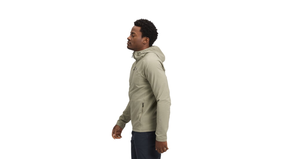 Black Diamond Coefficient Storm Full Zip Hoody - Mens, Pine Smoke, Extra Large, AP7440183060XLG1