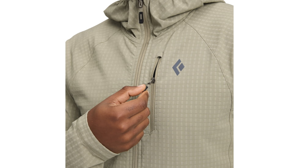 Black Diamond Coefficient Storm Full Zip Hoody - Mens, Pine Smoke, Extra Large, AP7440183060XLG1