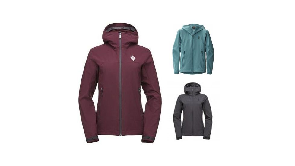 Black Diamond Dawn Patrol Shell Jacket - Women's, Bordeaux, Caspian, Smoke