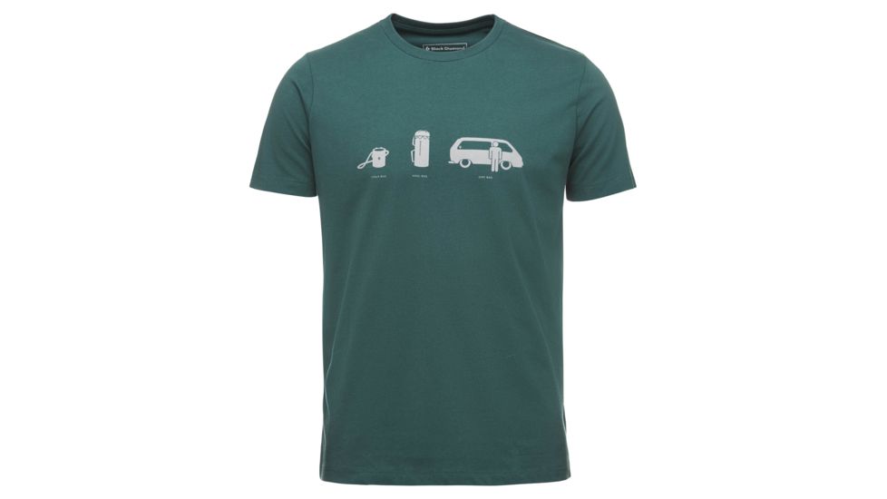 Black Diamond Dirtbag Short Sleeve T-Shirt - Mens, Forest, Small, APQ03U318SML1