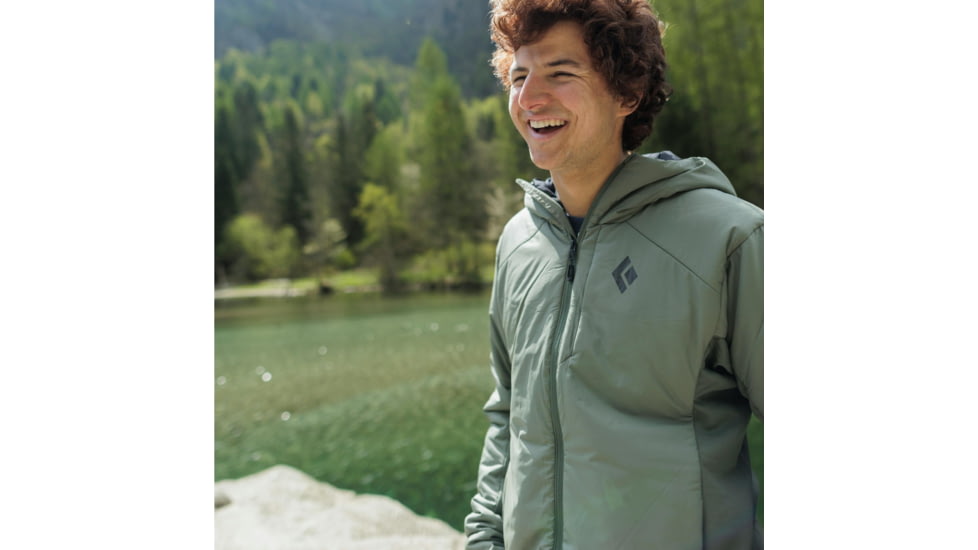 Black Diamond First Light Hybrid Hoody - Mens, Drifter Blue, Large, AP7522654066LRG1