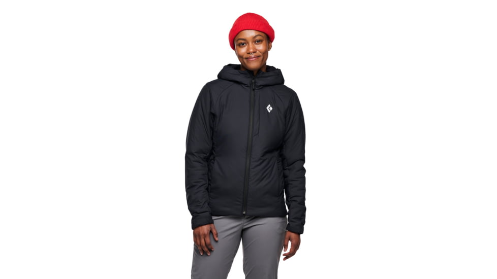 Black Diamond First Light Stretch Hoody - Womens, Black, Large, AP7522640002LRG1