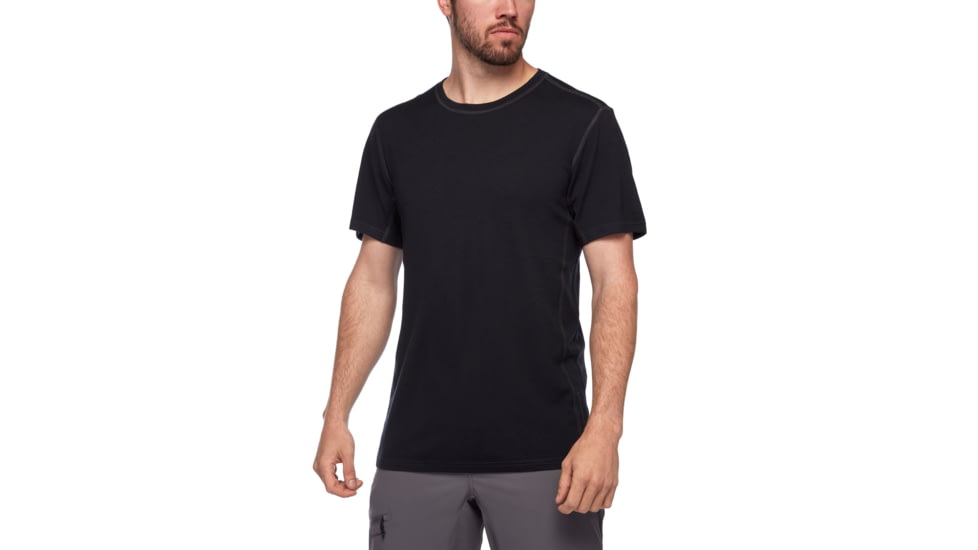 Black Diamond Flux Merino Shirt - Mens, Black, Medium, AP7520420002MED1