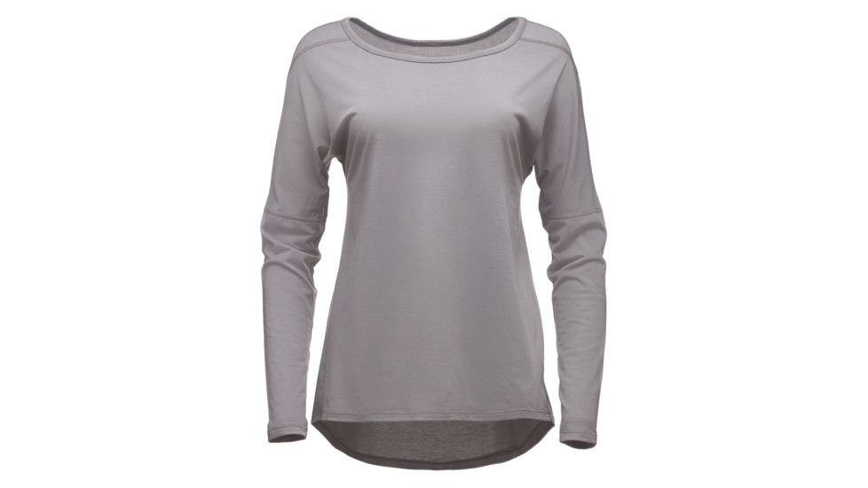 Black Diamond Gym Womens Pullover, Nickel, Medium, APE7G9105MED1