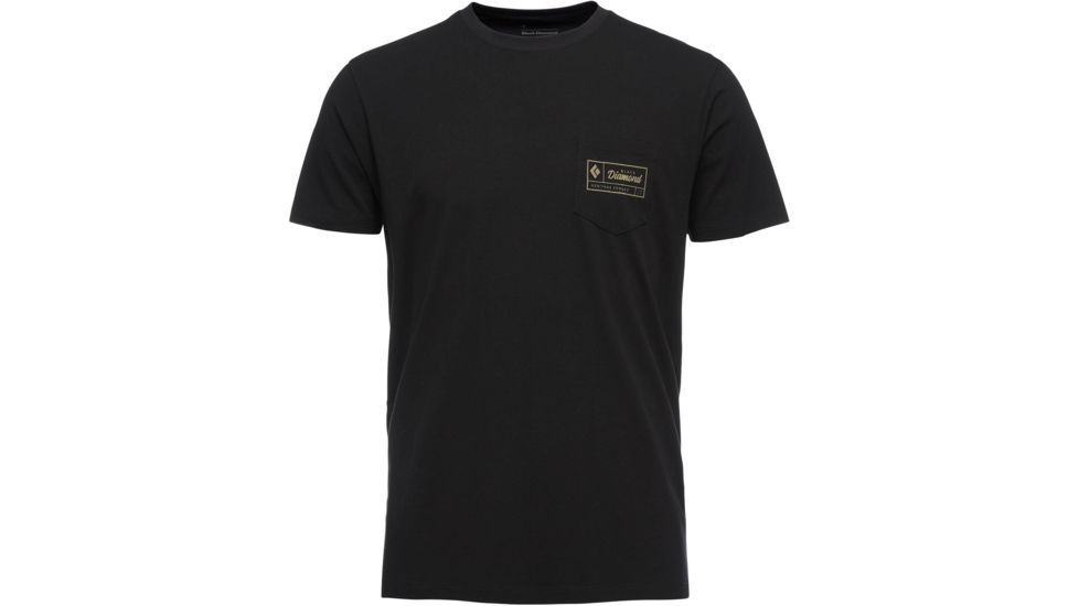 Black Diamond Heritage Short Sleeve T-Shirt - Mens, Black, Medium, AP7300470002MED1