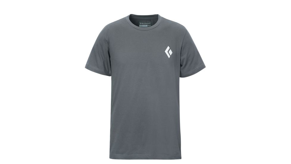 Black Diamond Icon Tee- Men's-Heathered Pewter-Small