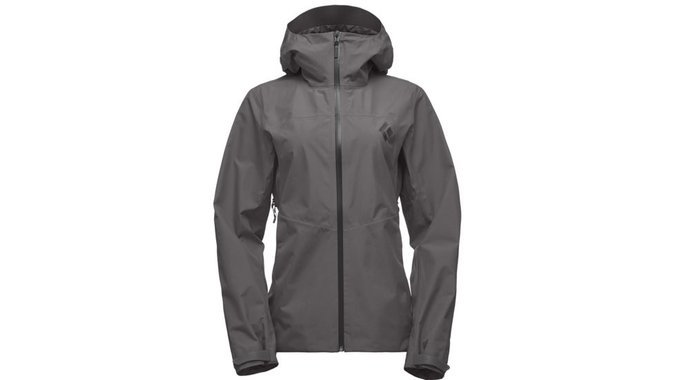 Black Diamond Liquid Point Shell Womens Rain Jackets, Slate, Extra Large, APMA8A020XLG1